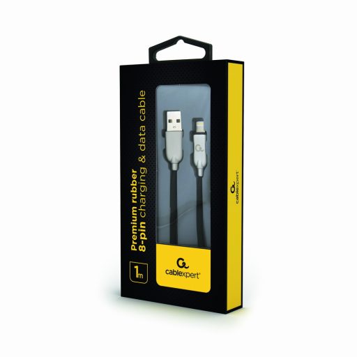 Cablexpert CC-USB2R-AMLM-1M Lightning kábel Fekete