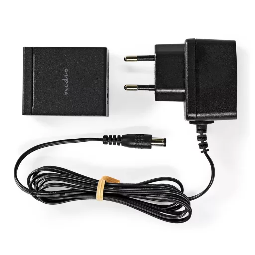 Nedis ASPL2512BK audio elosztó Fekete