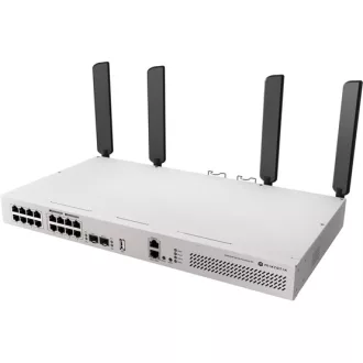   Mikrotik CRS418-8P-8G-2S+5axQ2axQ-RM L2/L3 Gigabit Ethernet (10/100/1000) Ethernet-áramellátás (PoE) támogatása 1U