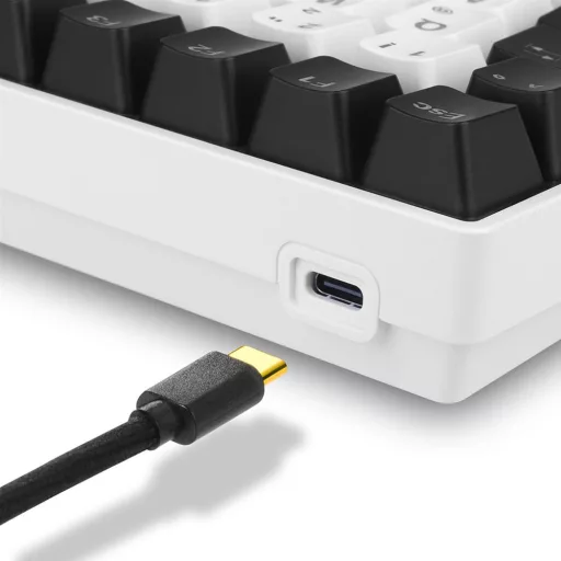 Sharkoon SKILLER SGK50 S3 billentyűzet Játék USB AZERTY Francia Fehér