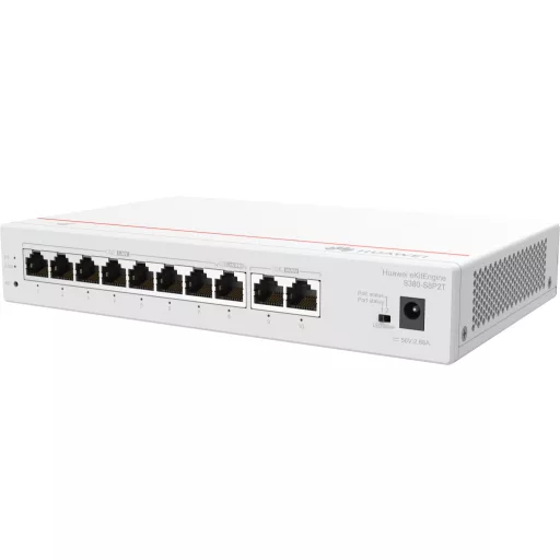 HUAWEI eKit S380 Series S380-S8P2T Vezérelt Gigabit Ethernet (10/100/1000) Ethernet-áramellátás (PoE) támogatása 1U Szürke