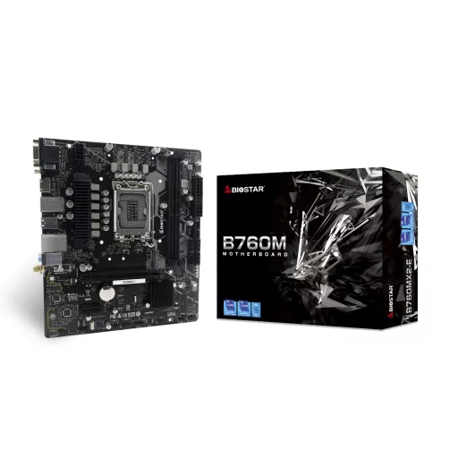 Biostar B760MX2-E Intel B760 LGA 1700 Micro ATX