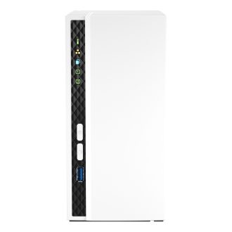   QNAP TS-233 tárolószerver NAS Tower Kar Cortex-A55 2 GB 0 TB QNAP QTS Fehér