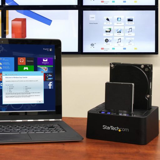 StarTech.com SDOCK2U313R duplikátor HDD másoló Fekete 2 másolatok