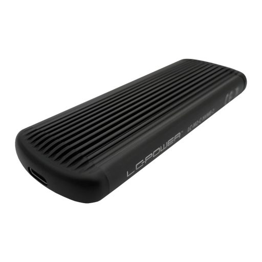 LC-Power LC-M2-C-NVME-2 tárolóegység burkolat Külső SSD ház Fekete M.2