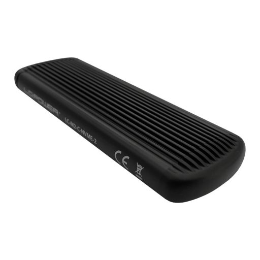 LC-Power LC-M2-C-NVME-2 tárolóegység burkolat Külső SSD ház Fekete M.2