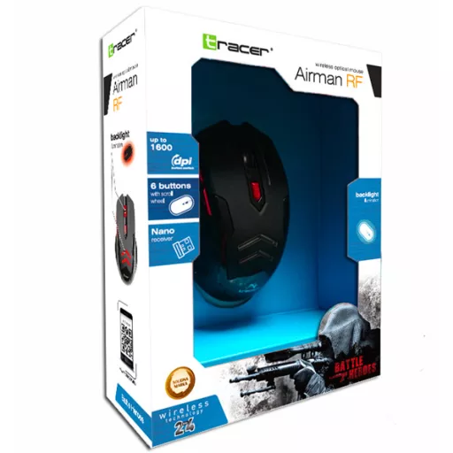 Tracer Airman egér Vezeték nélküli RF Optikai 2400 DPI