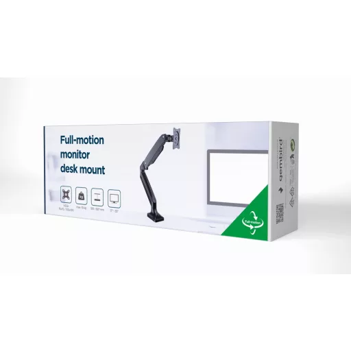 Gembird MA-DA1-03 asztali TV konzol 88,9 cm (35") Fekete