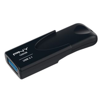   PNY Attache 4 USB flash meghajtó 128 GB USB A típus 3.2 Gen 1 (3.1 Gen 1) Fekete
