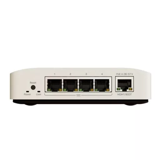 Mikrotik CRS304-4XG-IN hálózati kapcsoló 10G Ethernet (100/1000/10000) Ethernet-áramellátás (PoE) támogatása Fehér