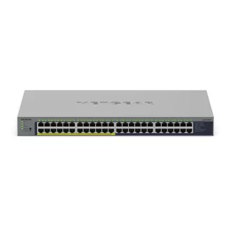   NETGEAR GS748PP Beállítást nem igénylő (unmanaged) Gigabit Ethernet (10/100/1000) Ethernet-áramellátás (PoE) támogatása Szürke