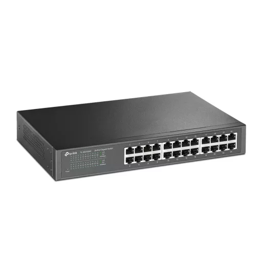 TP-Link TL-SG1024D Beállítást nem igénylő (unmanaged) Gigabit Ethernet (10/100/1000) Szürke