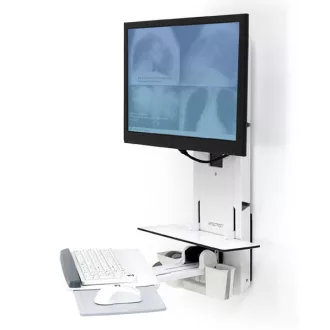   Ergotron 61-080-062 asztali TV konzol 61 cm (24") Fali Fehér