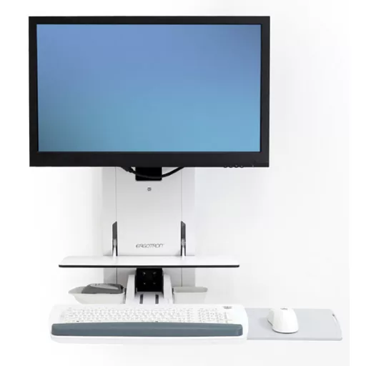 Ergotron 61-080-062 asztali TV konzol 61 cm (24") Fali Fehér