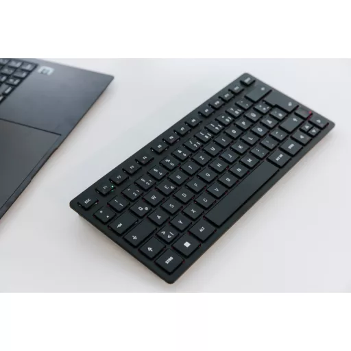 CHERRY KW 9200 MINI billentyűzet Univerzális USB + RF Wireless + Bluetooth QWERTY Brit angol Fekete