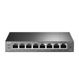   TP-Link TL-SG108PE Vezérelt L2 Gigabit Ethernet (10/100/1000) Ethernet-áramellátás (PoE) támogatása Fekete