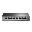 TP-Link TL-SG108PE Vezérelt L2 Gigabit Ethernet (10/100/1000) Ethernet-áramellátás (PoE) támogatása Fekete