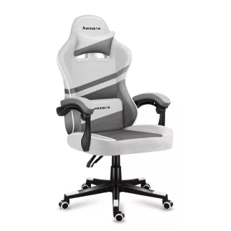   Huzaro FORCE 4.4 PC gamer szék Beleülős hintaülés Szürke, Fehér