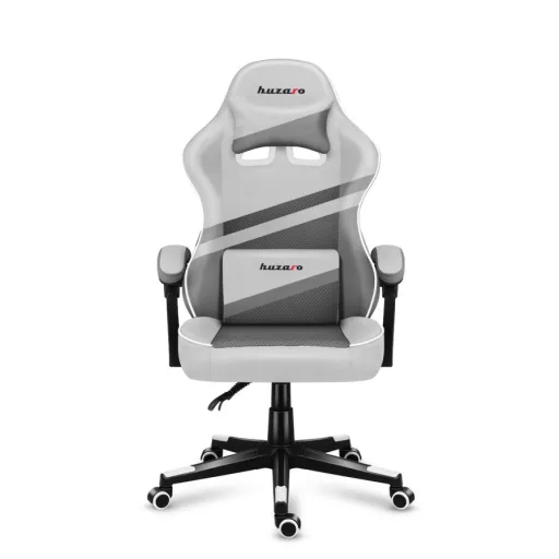 Huzaro FORCE 4.4 PC gamer szék Beleülős hintaülés Szürke, Fehér