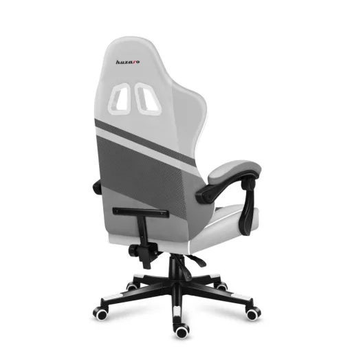 Huzaro FORCE 4.4 PC gamer szék Beleülős hintaülés Szürke, Fehér