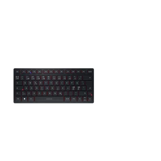 CHERRY KW 9200 MINI billentyűzet Univerzális USB + RF Wireless + Bluetooth QWERTY Északi Fekete