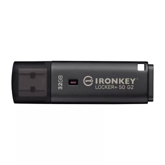  Kingston Technology IronKey Locker+ 50 G2 USB flash meghajtó 32 GB USB A típus 3.2 Gen 1 (3.1 Gen 1) Fekete