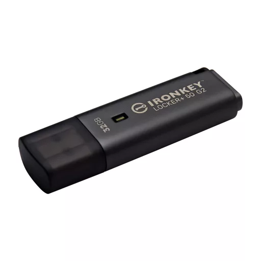 Kingston Technology IronKey Locker+ 50 G2 USB flash meghajtó 32 GB USB A típus 3.2 Gen 1 (3.1 Gen 1) Fekete