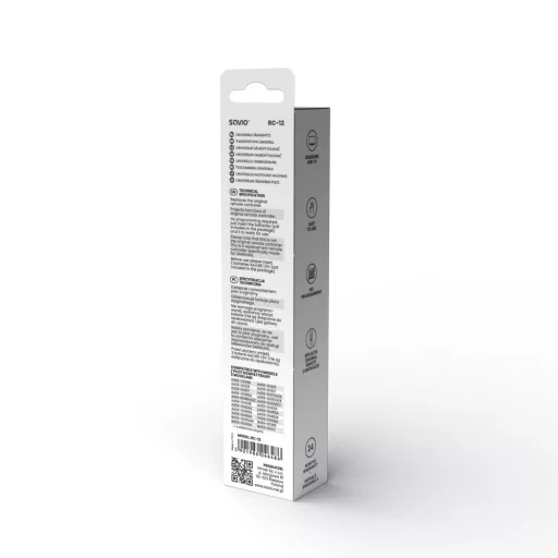 Savio RC-12 remote control IR Wireless TV Press buttons távirányító Vezeték nélküli infravörös Nyomógombok