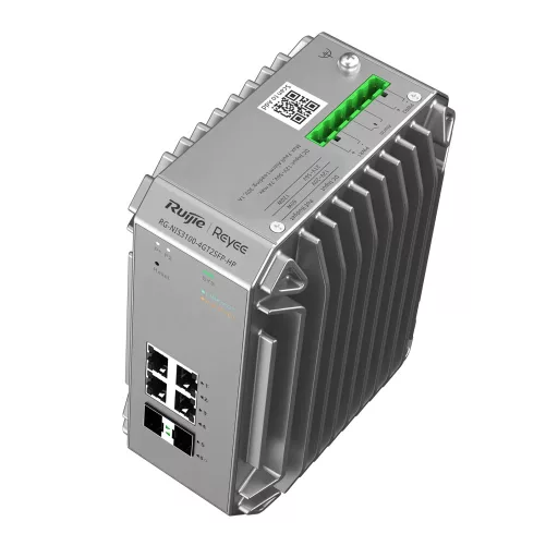 Ruijie Networks RG-NIS3100-8GT4SFP-HP hálózati kapcsoló Vezérelt L2 Gigabit Ethernet (10/100/1000) Ethernet-áramellátás (PoE) támogatása Szürke