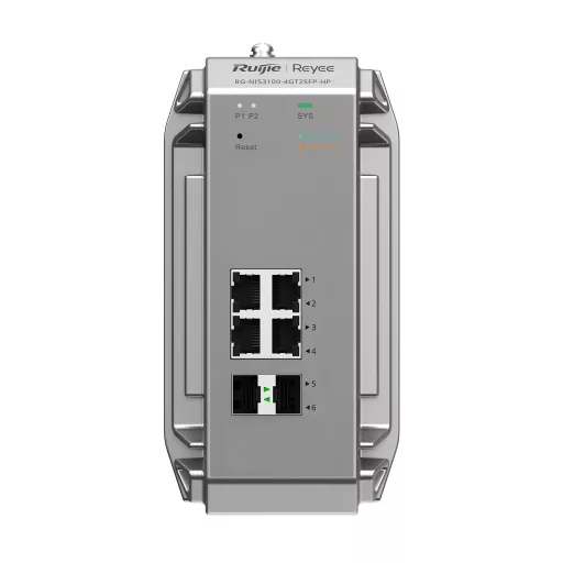 Ruijie Networks RG-NIS3100-8GT4SFP-HP hálózati kapcsoló Vezérelt L2 Gigabit Ethernet (10/100/1000) Ethernet-áramellátás (PoE) támogatása Szürke
