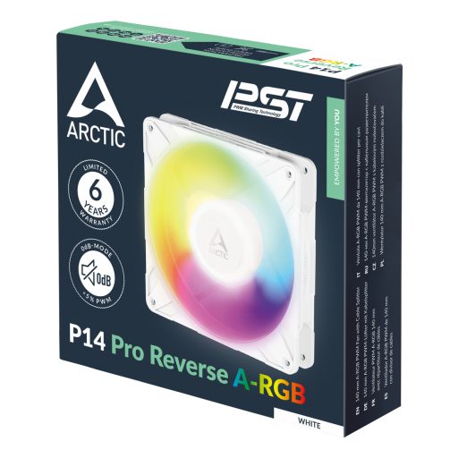 ARCTIC Freezer P14 Pro Reverse A-RGB (White) 14 cm Fehér 1 db