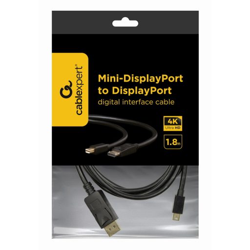 Cablexpert CCP-MDP2-6 DisplayPort kábel 1,8 M Mini DisplayPort Fekete