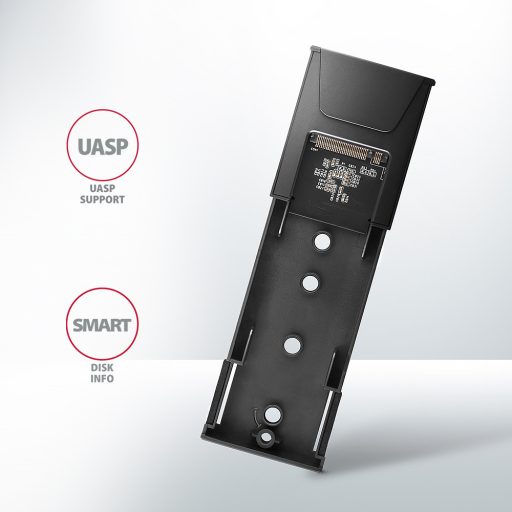 Axagon EEM2-GTS2 tárolóegység burkolat Külső SSD ház Fekete M.2