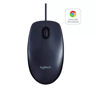   Logitech B100 egér Irodai Kétkezes USB A típus Optikai 800 DPI