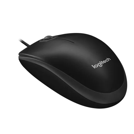 Logitech B100 egér Irodai Kétkezes USB A típus Optikai 800 DPI