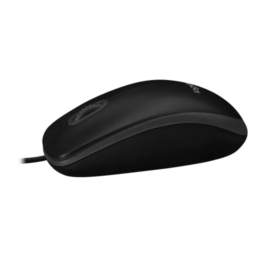 Logitech B100 egér Irodai Kétkezes USB A típus Optikai 800 DPI