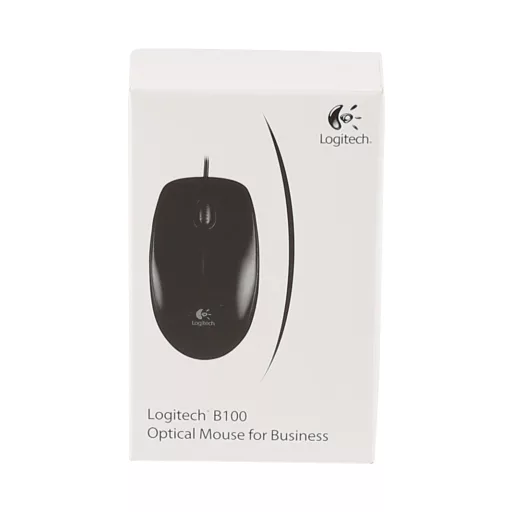 Logitech B100 egér Irodai Kétkezes USB A típus Optikai 800 DPI