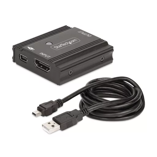 StarTech.com 33FT-8K-HDMI-BOOSTER audió/videó jeltovábbító AV jelismétlő Fekete