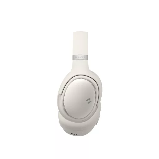 Havit H630BT (Beige) Fejhallgató Vezetékes és vezeték nélküli Fejpánt Zene USB C-típus Bluetooth Bézs