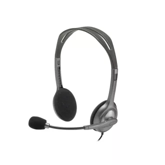   Logitech 981-000271 fejhallgató és headset Vezetékes Fejpánt Iroda/telefonos ügyfélközpont Szürke, Sötétszürke
