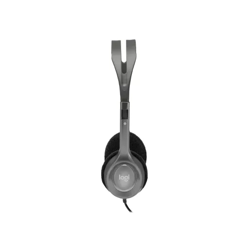 Logitech 981-000271 fejhallgató és headset Vezetékes Fejpánt Iroda/telefonos ügyfélközpont Szürke, Sötétszürke