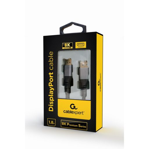 Gembird CC-DP8K-6 DisplayPort kábel 1,8 M Fekete