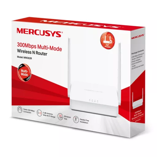 Mercusys MW302R vezetéknélküli router Fast Ethernet Egysávos (2,4 GHz) Fehér
