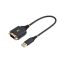 StarTech.com 1P1FFC-USB-SERIAL soros kábel Fekete 0,3 M USB A típus DB-9