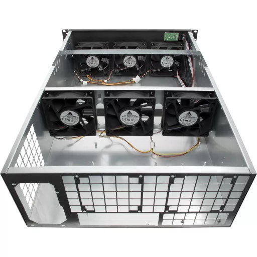 Inter-Tech 88887236 Rack Fekete, Szürke