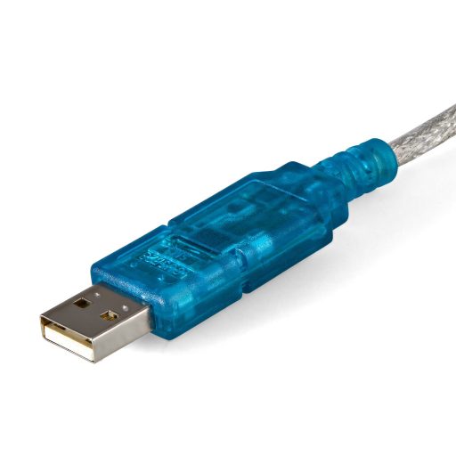 StarTech.com ICUSB232SM3 csatlakozó átlakító DB-9 USB 2.0 A Kék, Átlátszó