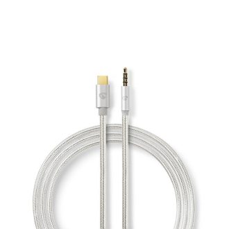 Nedis CCTB65940AL10 audio kábel 1 M USB C 3.5mm Alumínium