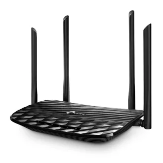   TP-Link AC1200 vezetéknélküli router Gigabit Ethernet Kétsávos (2,4 GHz / 5 GHz) Fekete