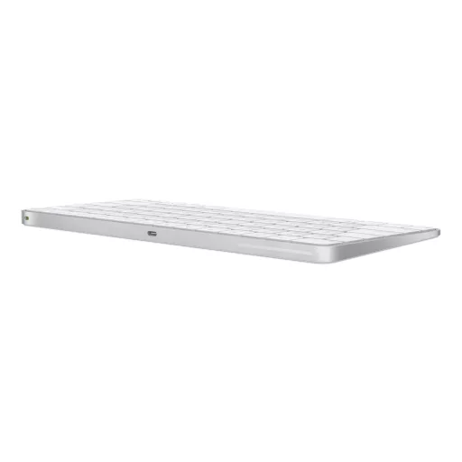 Apple MXCK3MG/A billentyűzet Univerzális USB + Bluetooth QWERTZ Magyar Ezüst, Fehér