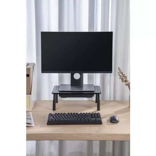 Gembird MS-TABLE-D-01 asztali TV konzol Fekete